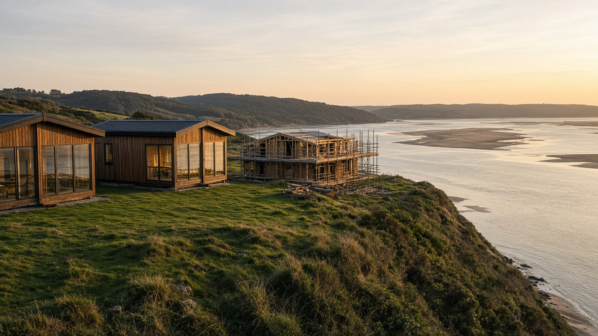 Dylan Coastal Resort, Laugharne: work starts on the final 17-lodge Cliffside Collection